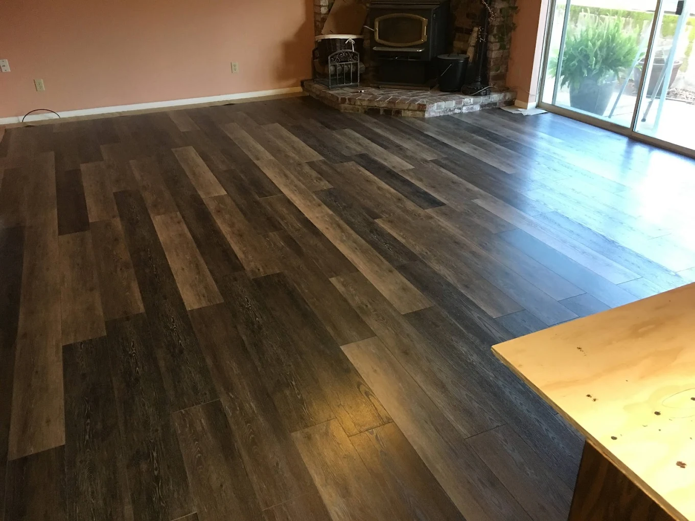 Finished flooring installation detail