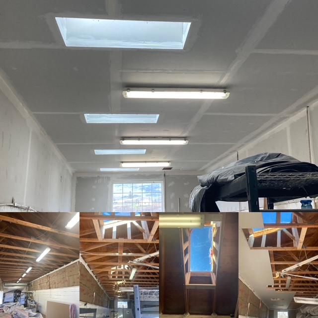 Custom skylight installation project completed by On Point Construction