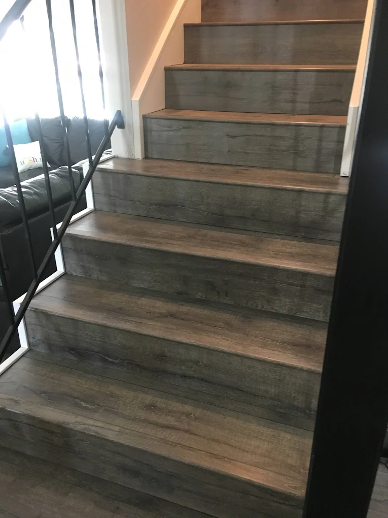 Custom stair finish and trim work