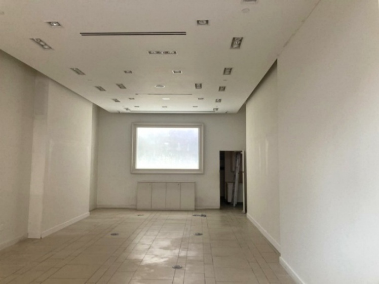 Cleared commercial interior space prepared for final buildout