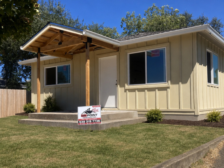 Finished exterior progress at Lowden Lane remodel