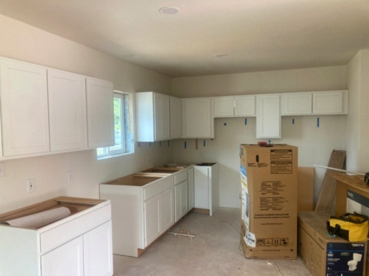 Kitchen installation in new ADU